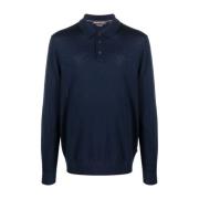 Midnight Merino Polo LS