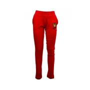 Røde bukser i bomuldsblanding med elastisk talje og logo detaljer