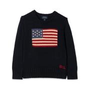 Bomuld Flag Crewneck Sweater