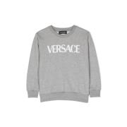 Børnegrå Sweaters med Versace Logo
