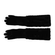 Sorte albuelange handsker - Høj kvalitet