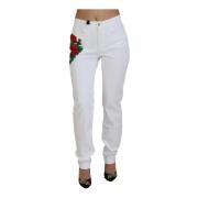 Smukke hvide skinny jeans