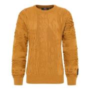 Ensfarvet Rund Hals Pullover D`Andrea