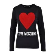 Hvid T-shirt fra Love Moschino Collection