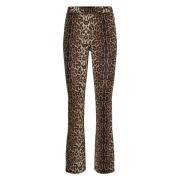 Leopardmønstrede bukser til kvinder