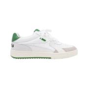 Hvide og grønne lavtop sneakers