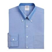 Stretch Supima Bomuld Non-Iron Pinpoint Oxford Skjorte med Button-Down...