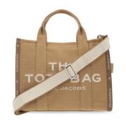 Beige Broderet Tote Taske