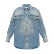 Denim skjorte med vintage effekt