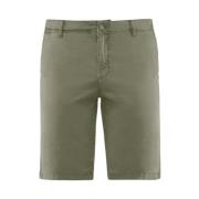 Stretch Bomuld Gabardine Slim Fit Chino Bermuda Shorts