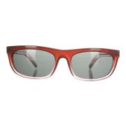 Røde solbriller med mørkt linse