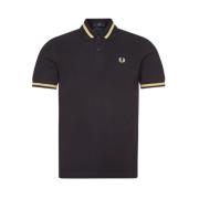 Original Single Tipped Polo i Sort/Champagne