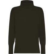 Grøn Chenille Turtleneck Sweater