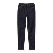 Skinny Jeans i Mørk Denim