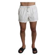 Hvide Polka Beachwear Shorts