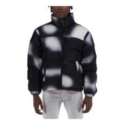 EX-RAY AOP Blur Nylon Puffer Jakke