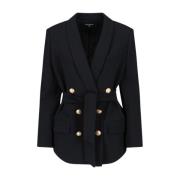 Sort Enkeltbrystet Blazer