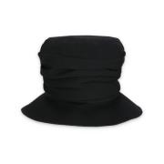Sort uld bucket hat til kvinder