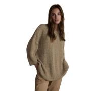 Blød Mohair Blandingsbluse