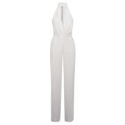 Hvid V Jumpsuit