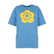 Blå Boke Flower Oversize T-Shirt