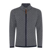 Jacquard Lynlås Cardigan