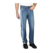 Mænds Regular Fit Knappelukning Jeans