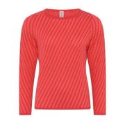 Særlig Ternet Pullover Bluse i Lutus Pink