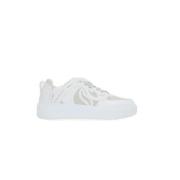 Hvide lavtop sneakers med vegansk print