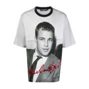 Sort Marlon Brando T-shirt til mænd