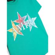 Grøn stjerneprint T-shirt