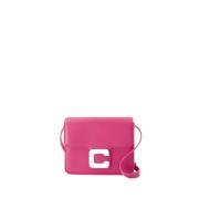 Lyserød Fushia Læder Crossbody