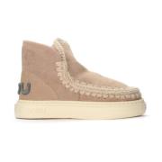 Eskimo Sneaker Bold Kamelfarvet med Glitterlogo