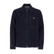 Mørkeblå denim skjorte - Stilfuld og moderne