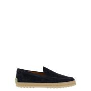 Sorte Slip-on Loafers med Rafia-detalje