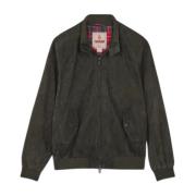 Suede Harrington Jakke - Grøn AW23