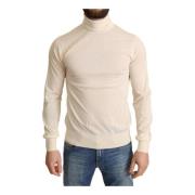 Smuk Cashmere Turtleneck Sweater med Ribbede Kanter