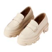 Trailblazer Creme Læder Loafers