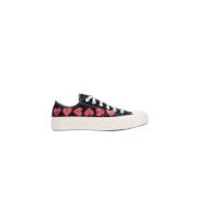 Sorte Converse Sneakers med Filip Pagowski Hjerte Print