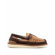 Brun Shearling Moccasin Sko