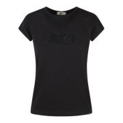 Rhinestone Logo Jersey T-shirt