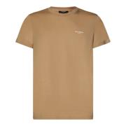 Beige Ribbed T-shirts og Polos