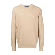 Klassisk Beige Strik Pullover