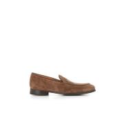 Beige Ruskind Loafers med Nitter