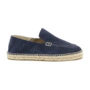 Suede Espadrille Loafers