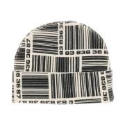 Barcode Monogram Beanie Hat
