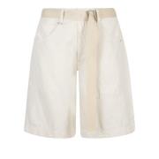 Bløde Fit Linned og Bomuld Bermuda Shorts