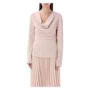 Blush Pink Draperet Strik