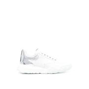 Hvide/Sølv Oversized Court Sneakers