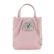 Krystal Buket Strass Satin Lomme Taske